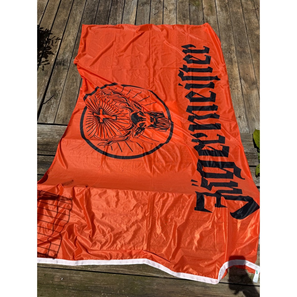 Jagermeister Large Orange Promotional Flag Banner Stag Logo Bar Decor 96x58